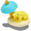 3D Chilling Frog Jibbitz™ Charms