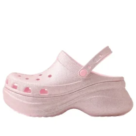 Bae Glitter Clog “Pink Milk”