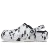 Baya Lined Clog Fleece Lined Unisex White Gray Slippers “White Grey”