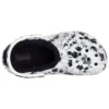 Baya Lined Clog Fleece Lined Unisex White Gray Slippers “White Grey”
