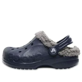 Baya Lined Clogs “Navy Grey”