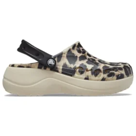 Baya Platform Animal Print Clogs “Leopard”