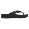 Baya Platform Cut Out Detail Flip Flops “Black”