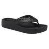 Baya Platform Cut Out Detail Flip Flops “Black”