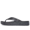 Baya Platform Glitter Flip Sandals “Black”