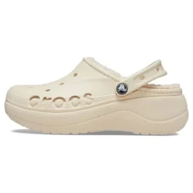 Baya Platform Lined Clog “Beige”