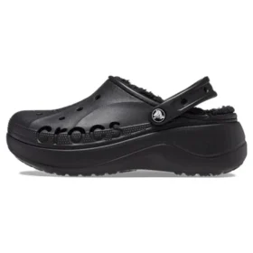 Baya Platform Lined Clog Sandals “Black”