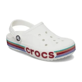 Bayaband Rainbow Glitter Clogs “White Red”