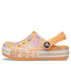 Bayaband Seasonal Printed Clogs “Orange White”