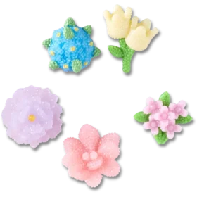 Beaded Flowers 5 Pack Jibbitz™ Charms