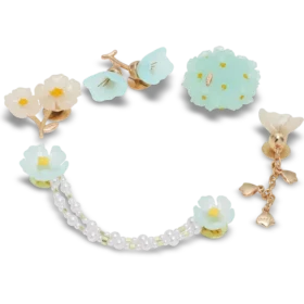 Blue Dainty Floral 5 Pack Jibbitz™ Charms