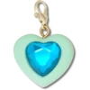 Blue Heart Sim Gem Charm Jibbitz Shoe Charm