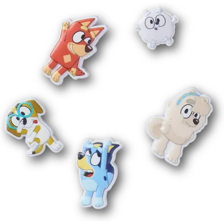 Bluey 5 Pack Jibbitz Shoe Charm Bluey 5 Pack Jibbitz Shoe Charm
