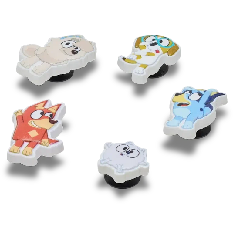 Bluey 5 Pack Jibbitz Shoe Charm Bluey 5 Pack Jibbitz Shoe Charm