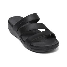 Boca Strappy Wedge Sandals “Black”