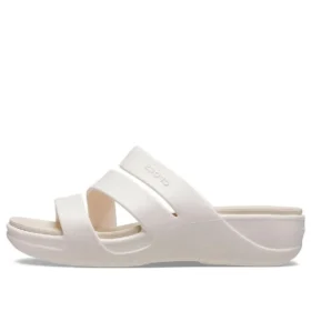 Boca Strappy Wedge Sandals “White”