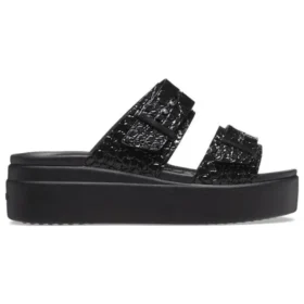Brooklyn Croco Shine Buckle “Black”