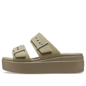 Brooklyn Low Wedge Sandal “Beige”