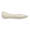 Brooklyn Pointed Flats “Cream White”