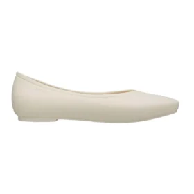 Brooklyn Pointed Flats “Cream White”