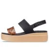 Brooklyn Tort Low Wedge “Black Brown”