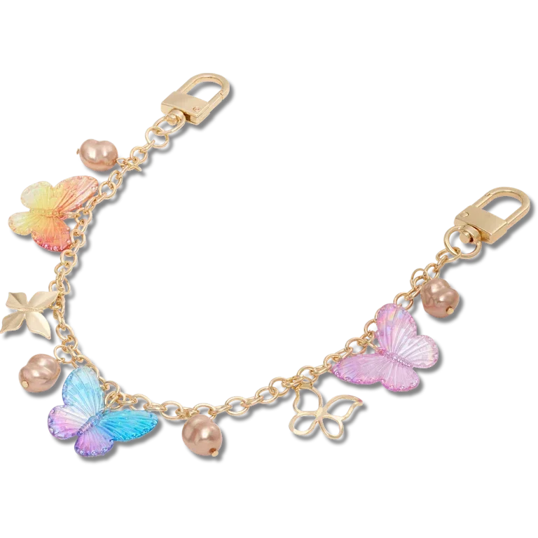 Butterfly Long Chain Bag Charm Butterfly Long Chain Bag Charm
