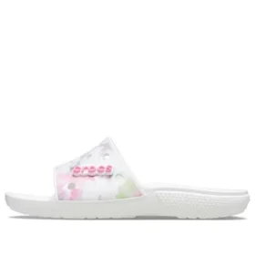 Classic Bleach Dye Slides “White Pink”