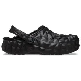 Classic Clog Lined Geometric “Black”