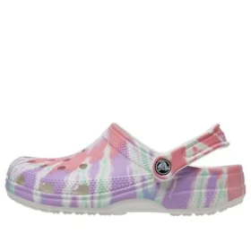 Classic clog Pattern Crocs Flat Heel Sports Colorful Blue Sandals