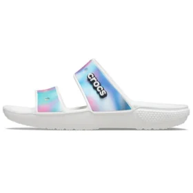 Classic Colorful Unisex Multi-Color White Sandals