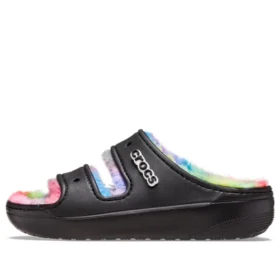 Classic Cozzzy Spray Dye Sandals “Black Multi”