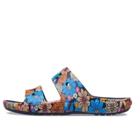 Classic Crocs Retro Floral Sandals “Blue Multi”