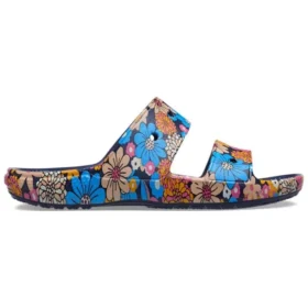 Classic Crocs Retro Floral Sandals “Blue Multi”