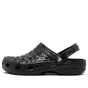 Classic Crocskin Clogs “Black”