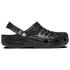 Classic Crocskin Clogs “Black”