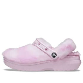 Classic Fur Sure Clogs Ballerina “Pink White”