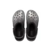 Classic Glitter Lined Clogs “Black Silver”