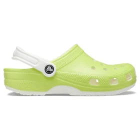 Classic Glow in the Dark Clogs “Lime Green White”