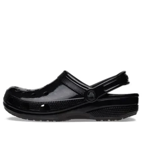 Classic High Shine Clog “Black”