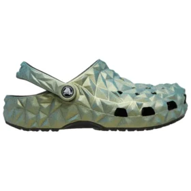 Classic Iridescent Geometric Clog “Green”
