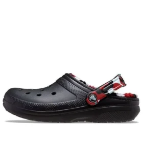 Classic Lined Camo Clog “Black & Red”