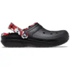Classic Lined Camo Clog “Black & Red”