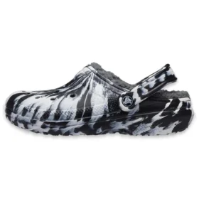 Classic Lined Clog Outdoor Sandals “Marbled White Black”