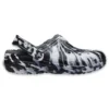 Classic Lined Clog Outdoor Sandals “Marbled White Black”
