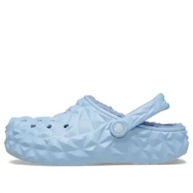 Classic Lined Geometric Clogs “Blue”