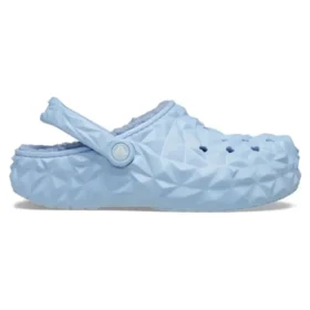 Classic Lined Geometric Clogs “Blue”