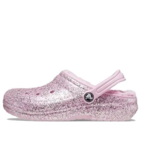 Classic Lined Glitter Clogs “Pink”