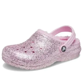 Classic Lined Glitter Clogs “Pink”