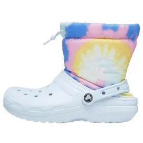 Classic Lined Neo Puff Boots “Tie Dye Mineral Blue”