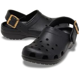 Classic Metallic Buckle Clog